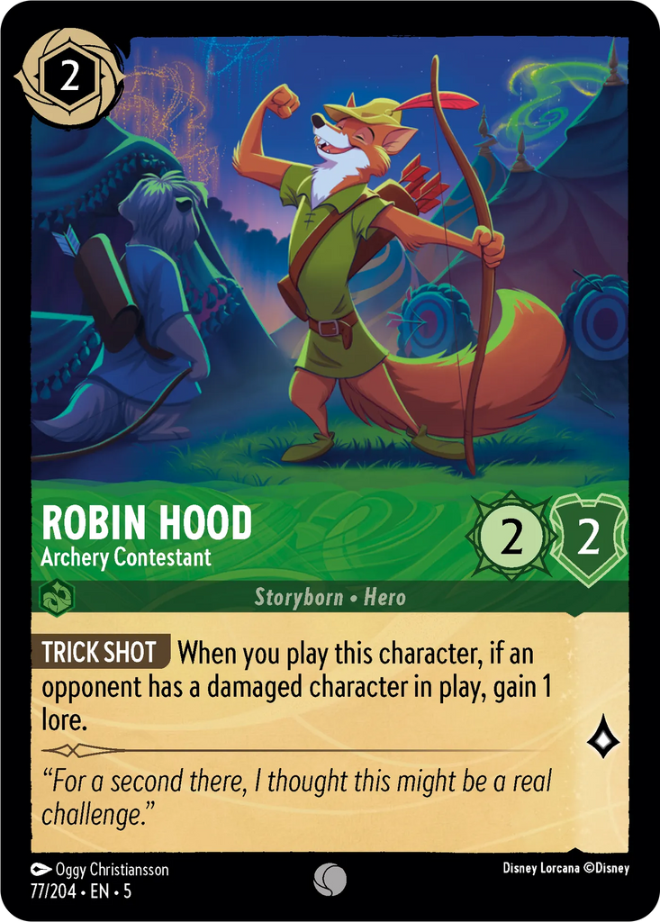 5SSK-077, C, Robin Hood - Archery Contestant