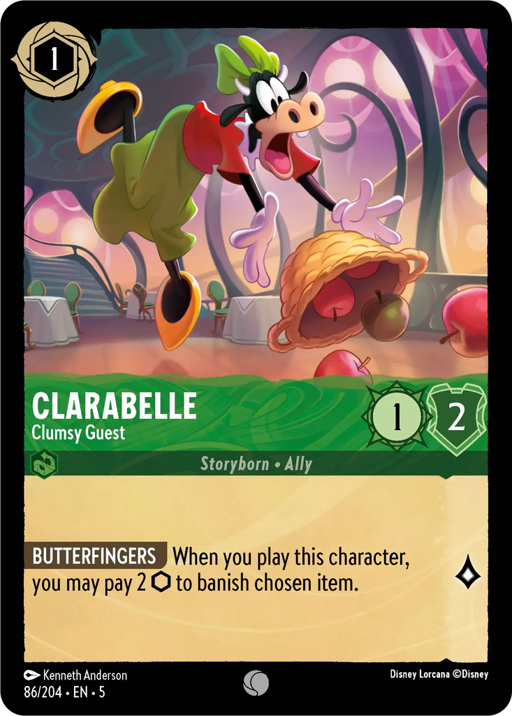 5SSK-086, C, Clarabelle - Clumsy Guest (Foil)