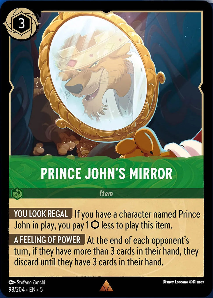 5SSK-098, R, Prince John's Mirror (Foil)