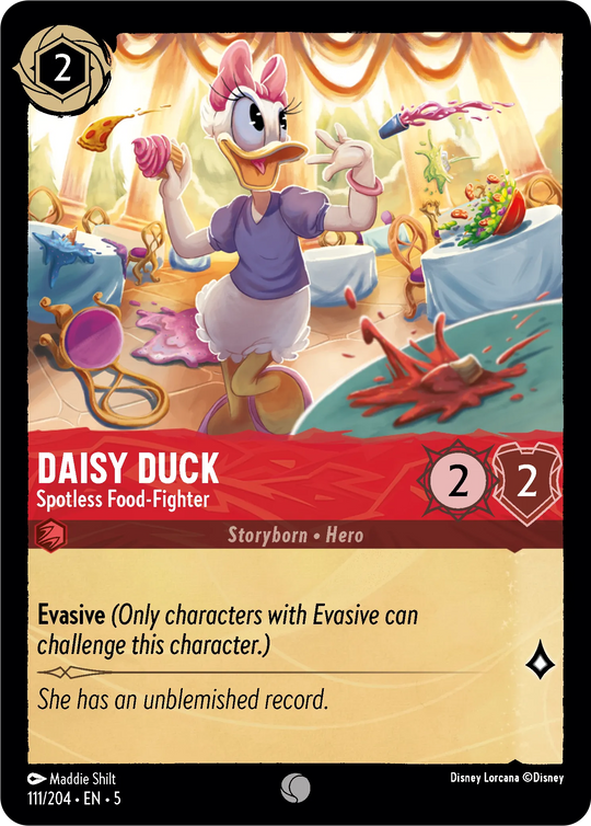 5SSK-111, C, Daisy Duck - Spotless Food-Fighter
