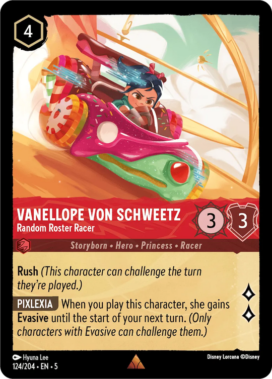 5SSK-124, R, Vanellope Von Schweetz - Random Roster Racer