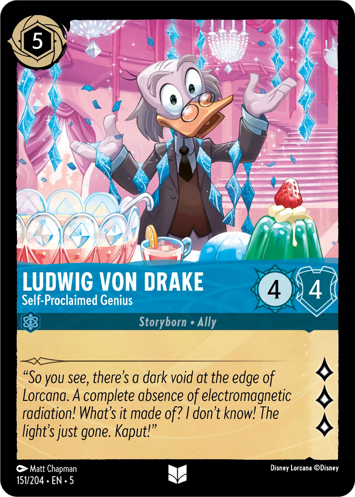 5SSK-151, UC, Ludwig von Drake - Self Proclaimed Genius