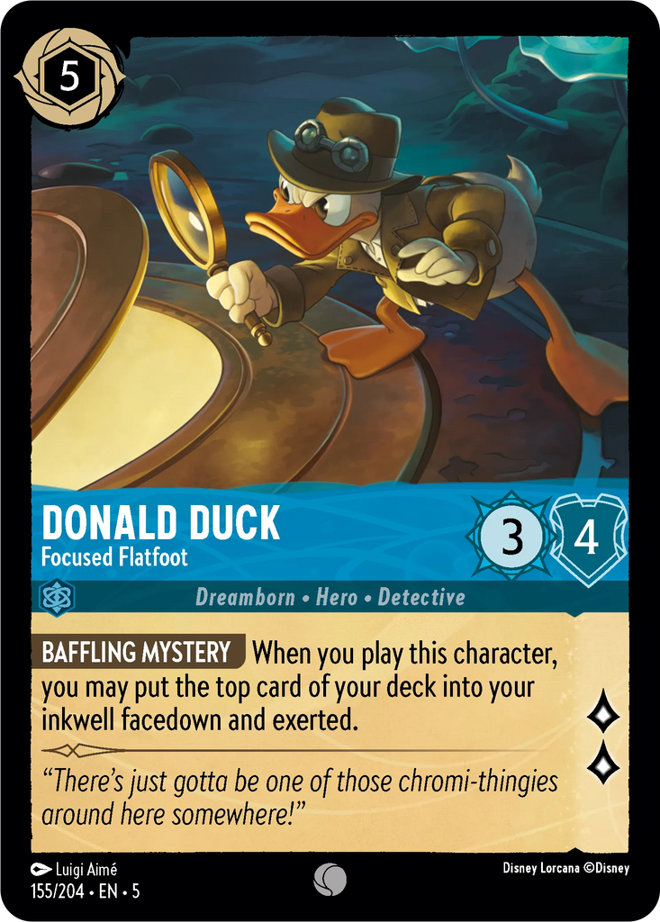 5SSK-155, C, Donald Duck - Focused Flatfoot (Foil)