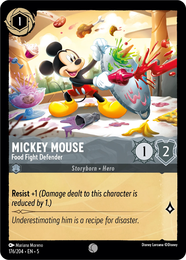 5SSK-176, C, Mickey Mouse - Food Fight Defender