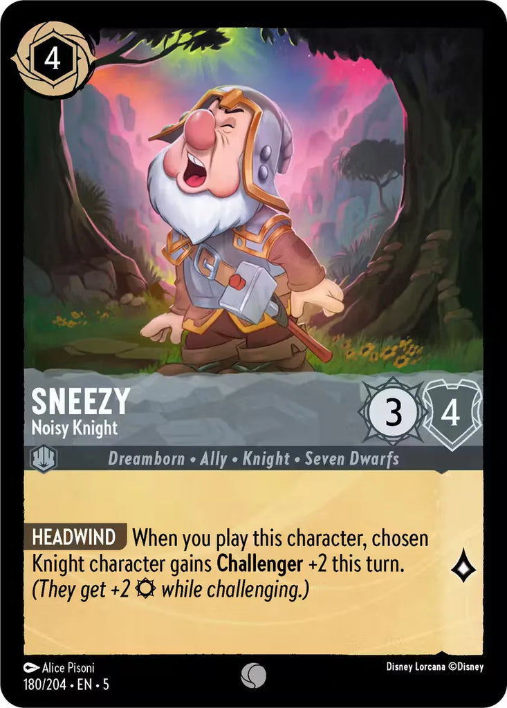 5SSK-180, C, Sneezy - Noisy Knight (Foil)