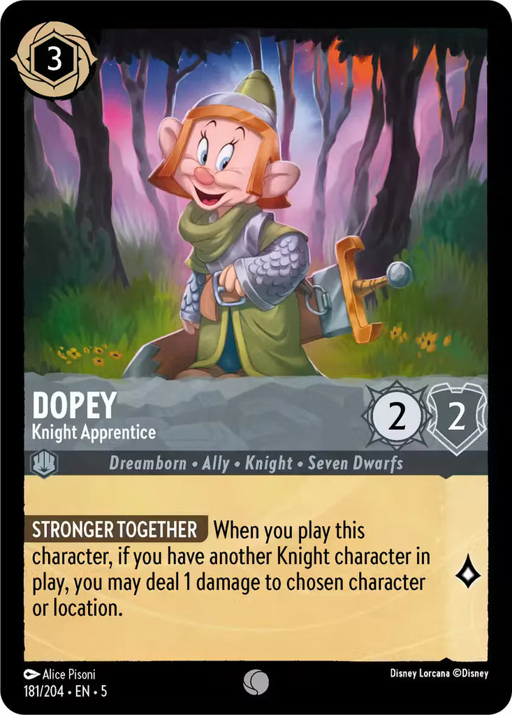 5SSK-181, C, Dopey - Knight Apprentice (Foil)