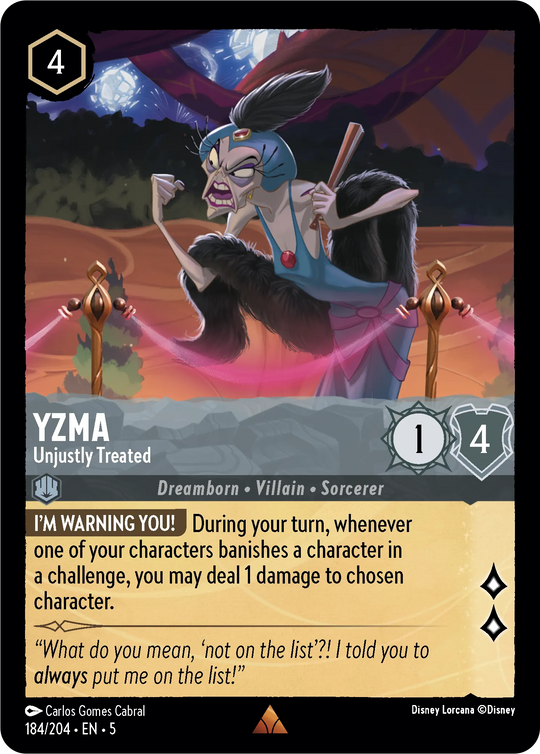 5SSK-184, R, Yzma - Unjustly Treated (Foil)