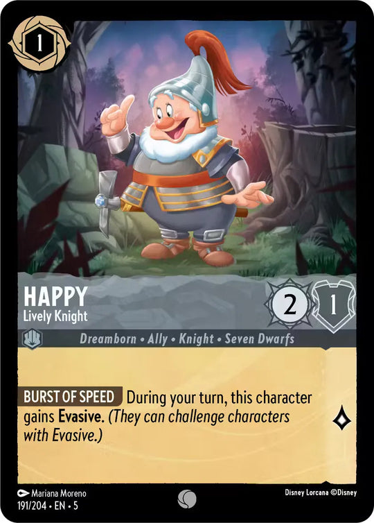 5SSK-191, C, Happy - Lively Knight (Foil)