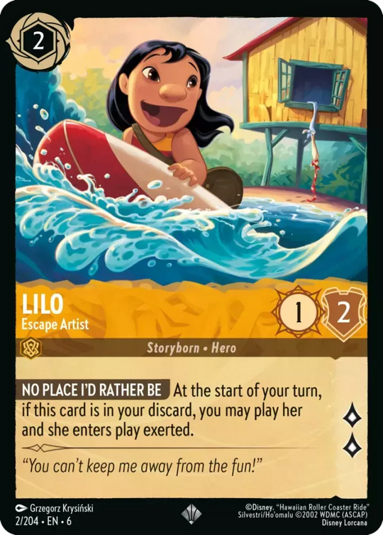 6AZS-002, SR, Lilo - Escape Artist (Foil)
