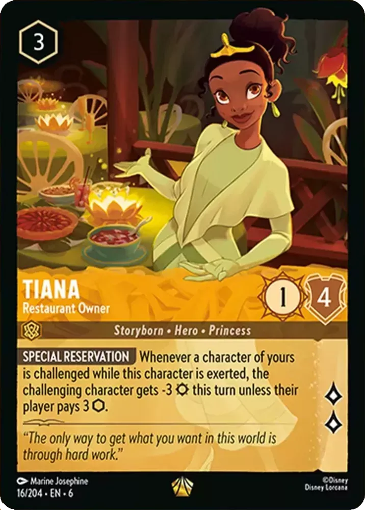 6AZS-016, L, Tiana - Restaurant Owner (Foil)