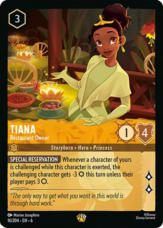 6AZS-016, L, Tiana - Restaurant Owner (Foil)