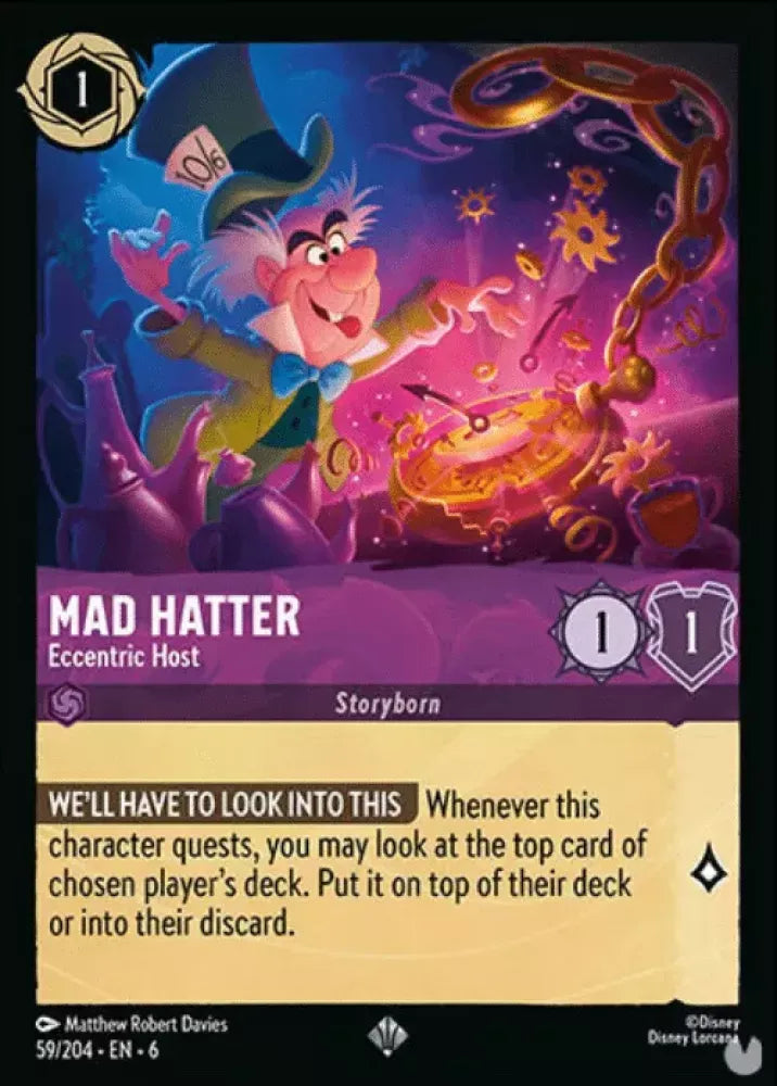 6AZS-059, SR, Mad Hatter - Eccentric Host