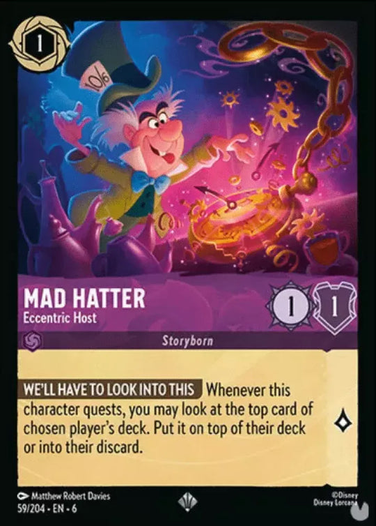 6AZS-059, SR, Mad Hatter - Eccentric Host