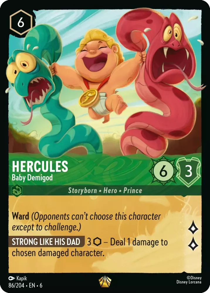 6AZS-086, L, Hercules - Baby Demigod (Foil)