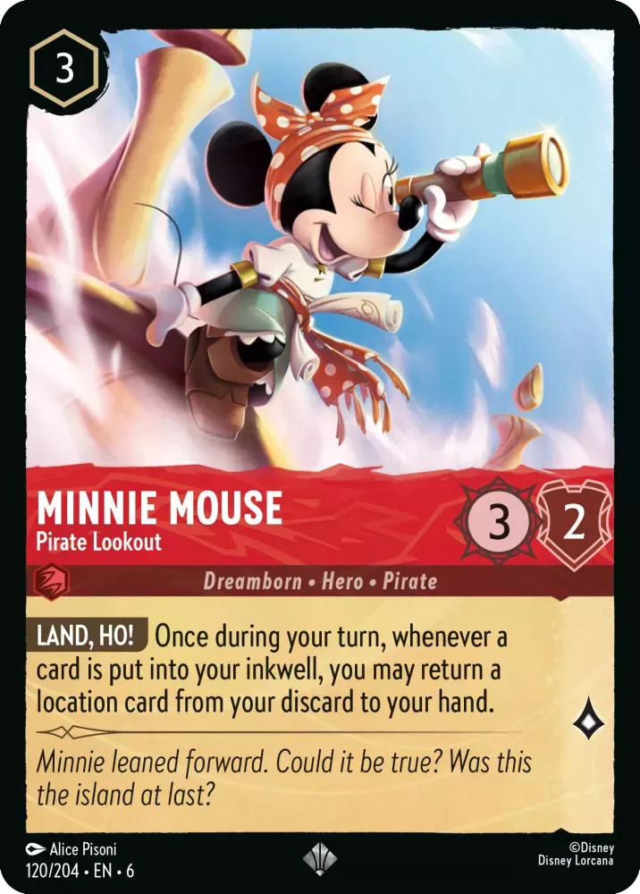 6AZS-120, SR, Minnie Mouse - Pirate Lookout