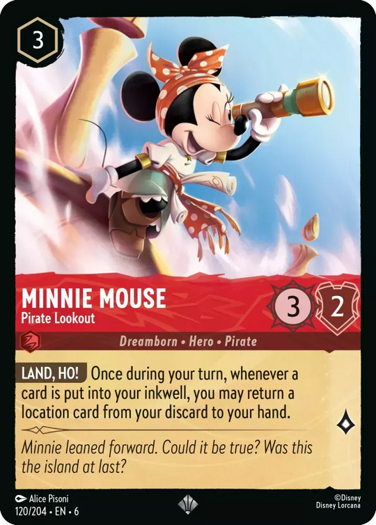 6AZS-120, SR, Minnie Mouse - Pirate Lookout