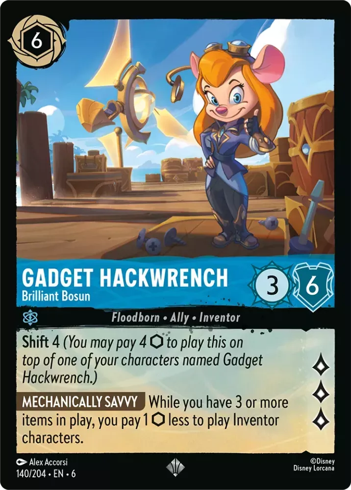 6AZS-140, SR, Gadget Hackwrench - Brilliant Bosun (Foil)