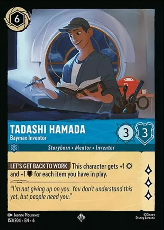 6AZS-153, SR, Tadashi Hamada - Baymax Inventor (Foil)
