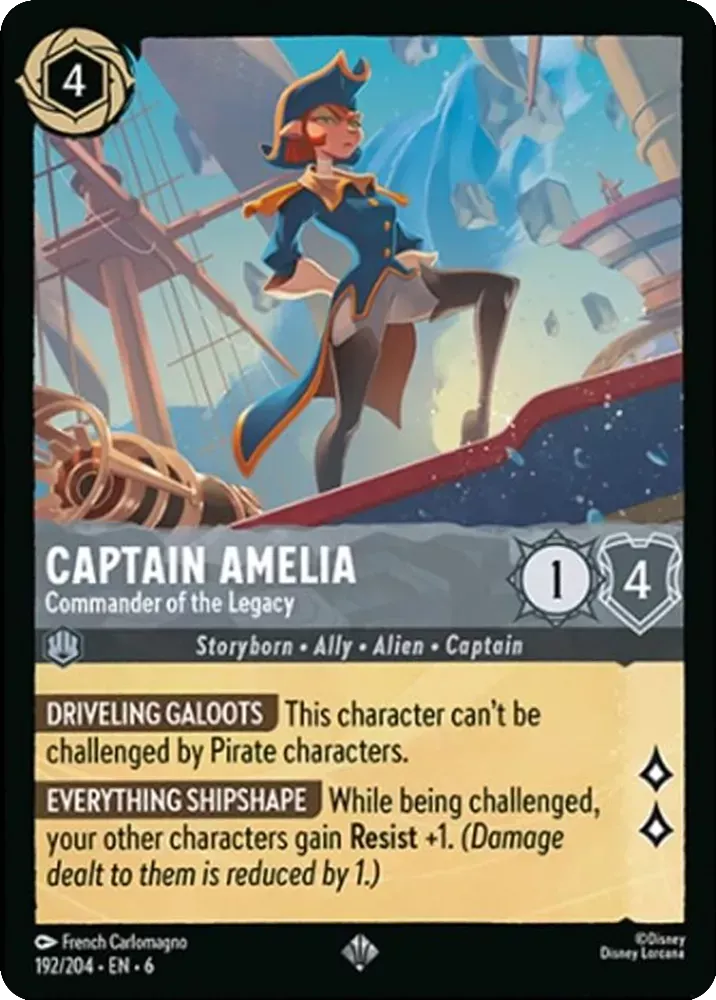6AZS-192, SR, Captain Amelia - Commander of the Legacy (Foil)