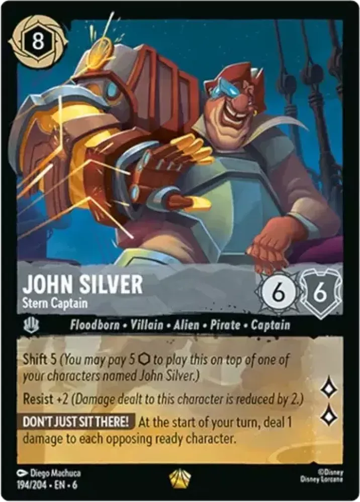 6AZS-194, L, John Silver - Stern Captain (Foil)