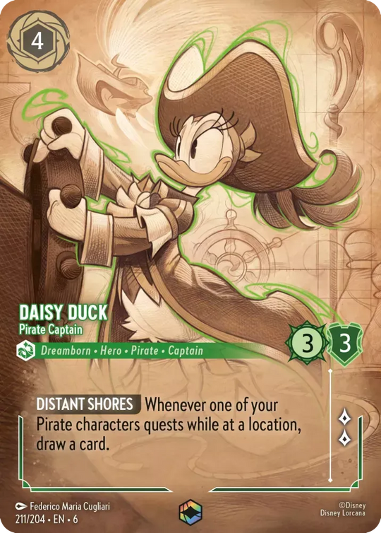 6AZS-211, E, Daisy Duck - Pirate Captain