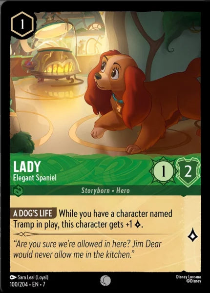 7ARC-100, C, Lady - Elegant Spaniel (Foil)