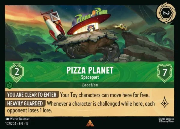 12WIL-102, R, Pizza Planet - Spaceport (Foil)