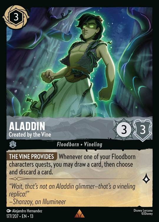 13ATK-177, R, Aladdin - Created by the Vine