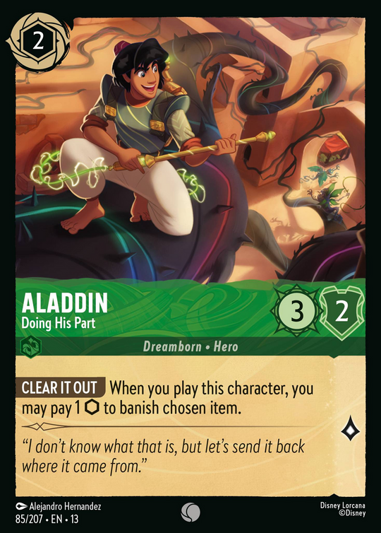 13ATK-085, C, Aladdin - Doing His Part