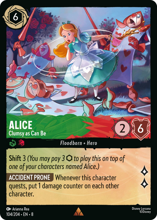 8ROF-104, R, Alice - Clumsy as Can Be (Foil)