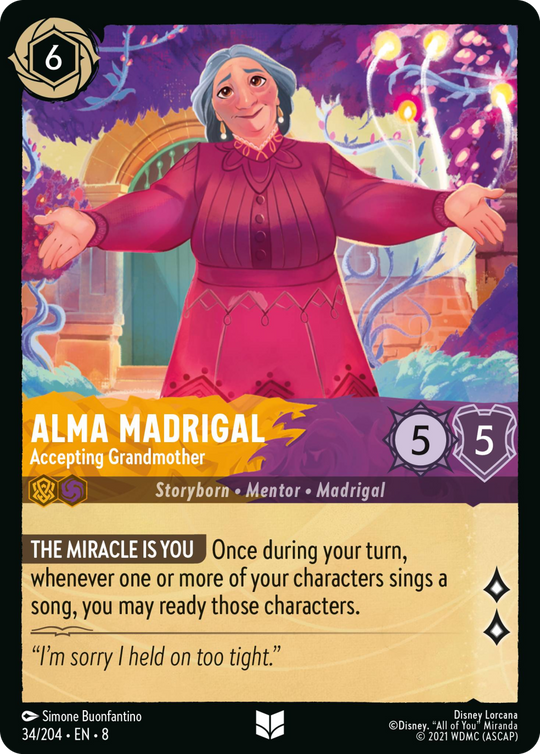 8ROF-034, UC, Alma Madrigal - Accepting Grandmother (Foil)