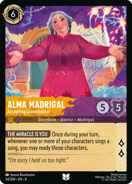 8ROF-034, UC, Alma Madrigal - Accepting Grandmother (Foil)
