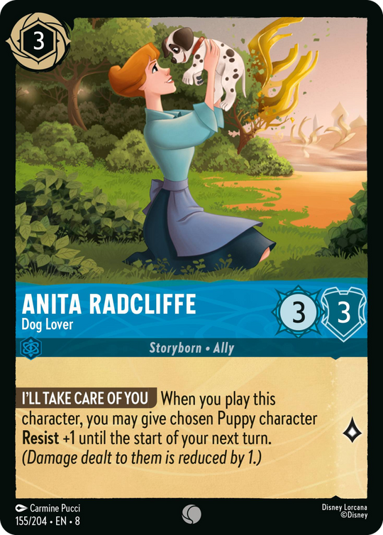 8ROF-155, C, Anita Radcliffe - Dog Lover (Foil)