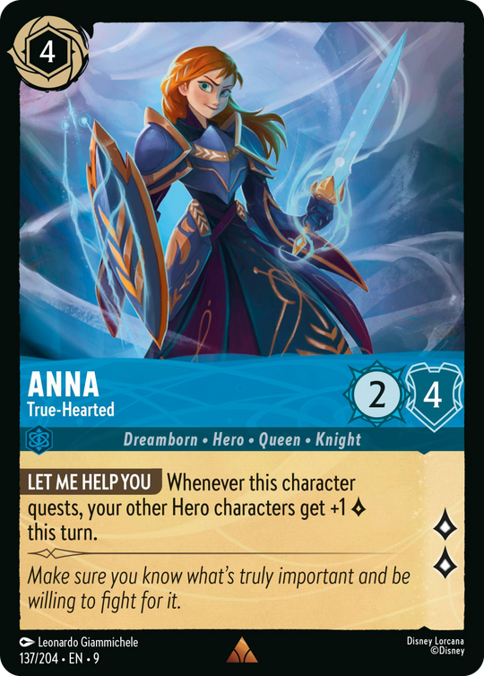 9FAB-137, R, Anna - True-Hearted (Foil)