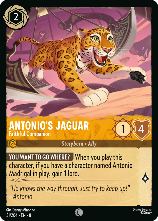 8ROF-031, C, Antonio's Jaguar - Faithful Companion (Foil)