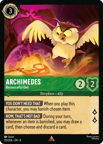 8ROF-113, R, Archimedes - Resourceful Owl