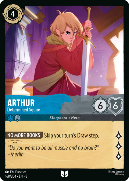 8ROF-168, UC, Arthur - Determined Squire (Foil)