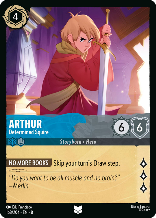 8ROF-168, UC, Arthur - Determined Squire