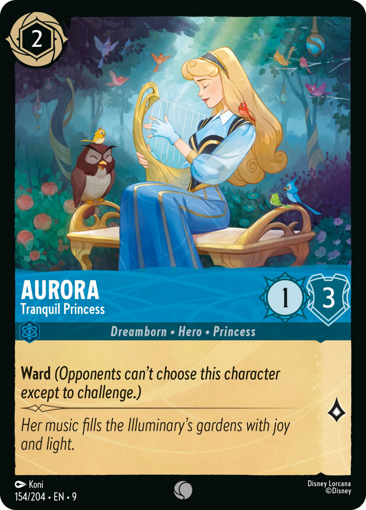 9FAB-154, C, Aurora - Tranquil Princess (Foil)