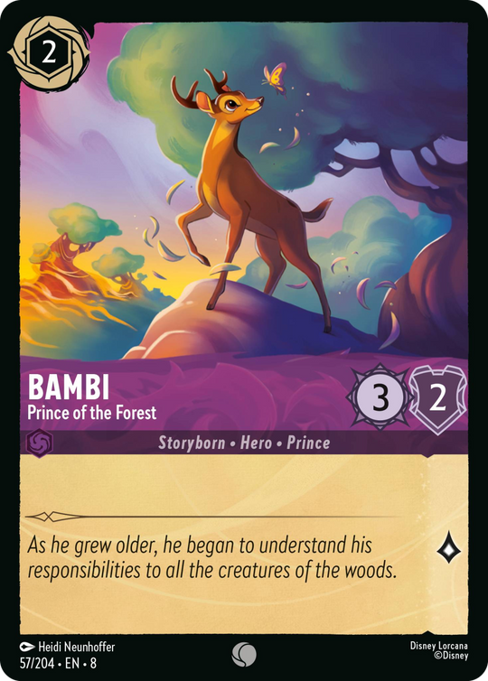 8ROF-057, C, Bambi - Prince of the Forest (Foil)
