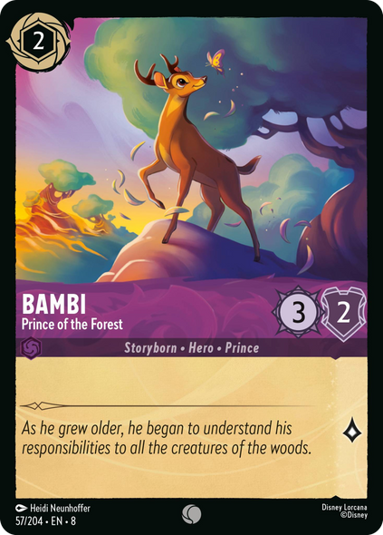 8ROF-057, C, Bambi - Prince of the Forest (Foil)