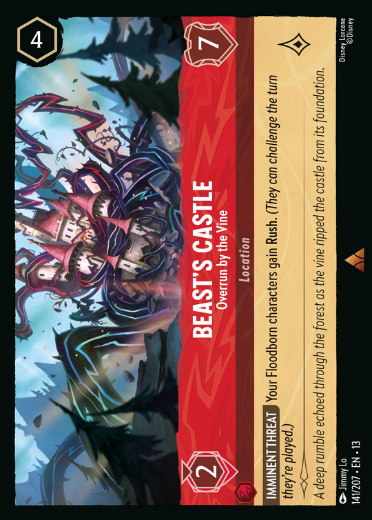 13ATK-141, R, Beast's Castle - Overrun by the Vine (Foil)