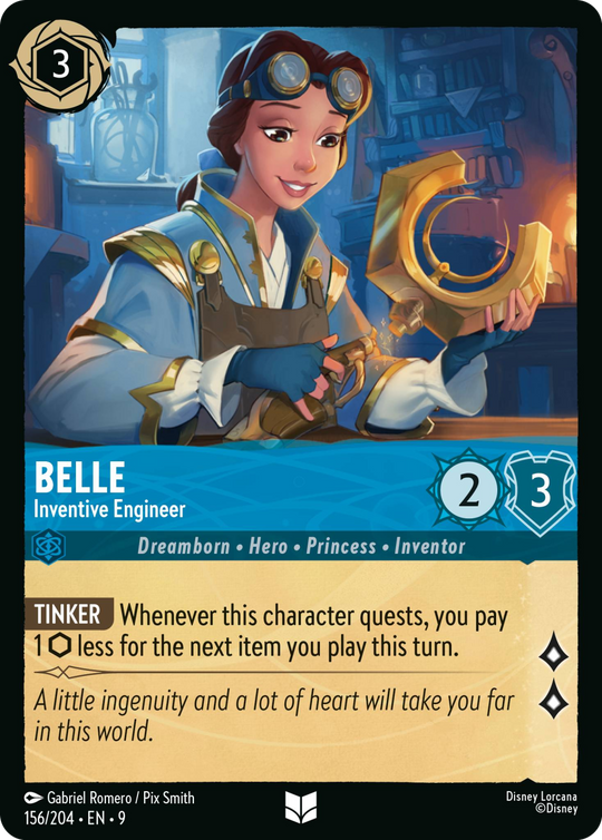 9FAB-156, UC, Belle - Inventive Engineer (Foil)