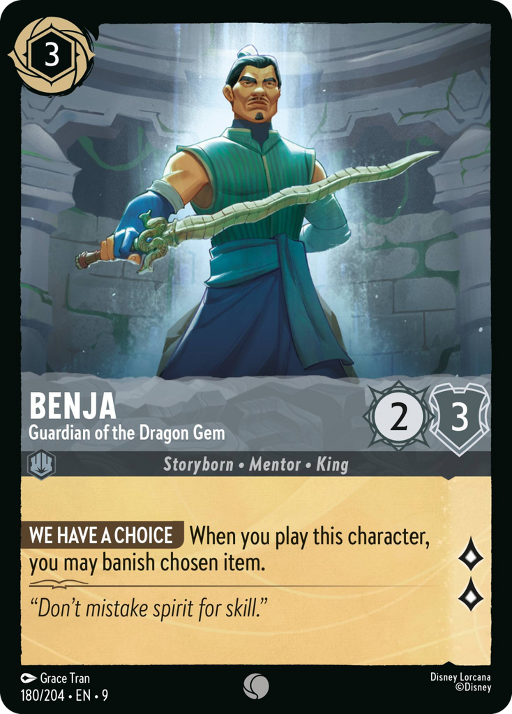 9FAB-180, C, Benja - Guardian of the Dragon Gem (Foil)