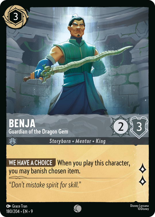 9FAB-180, C, Benja - Guardian of the Dragon Gem (Foil)