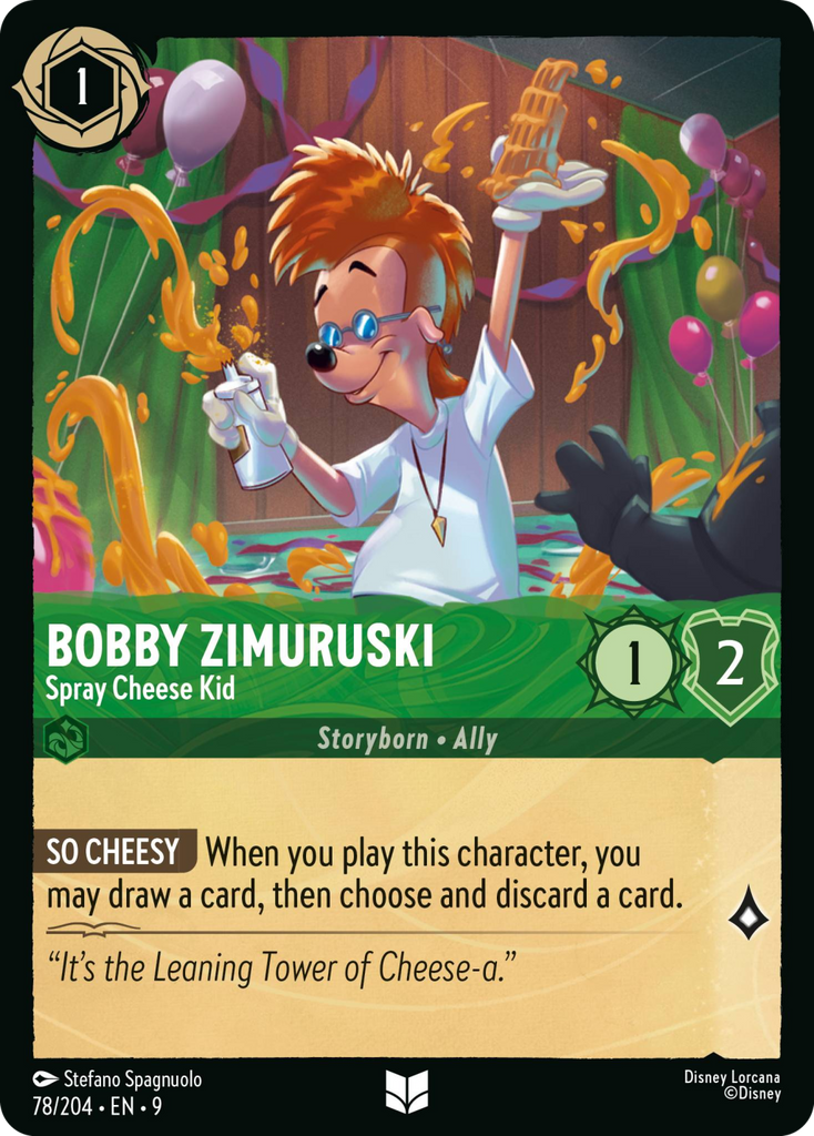 9FAB-078, UC, Bobby Zimurski - Spray Cheese Kid (Foil)