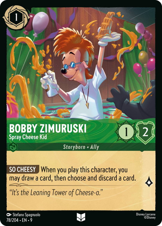 9FAB-078, UC, Bobby Zimurski - Spray Cheese Kid (Foil)