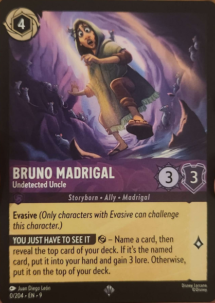 9FAB-000, SR, Bruno Madrigal - Undetected Uncle (Foil)