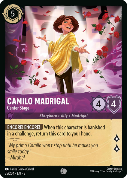 8ROF-075, C, Camilo Madrigal - Center Stage (Foil)
