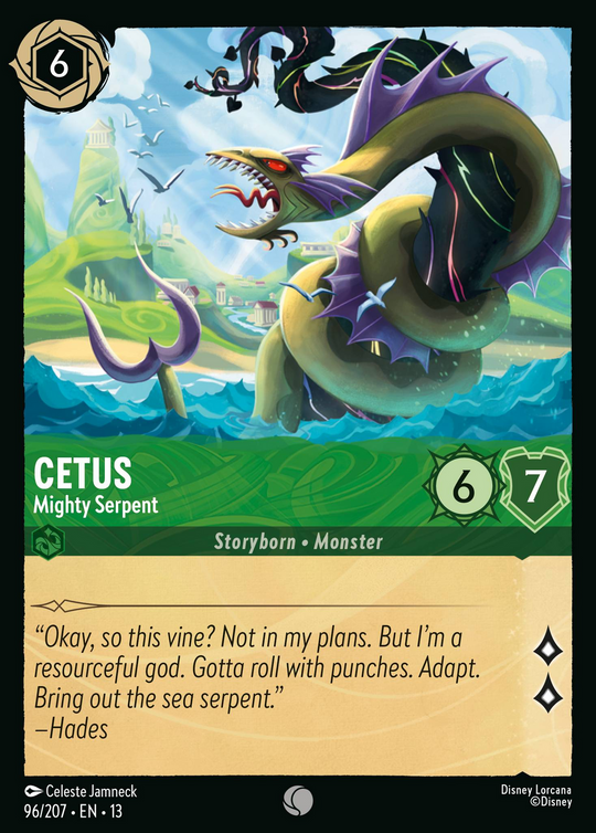13ATK-096, C, Cetus - Mighty Serpent (Foil)